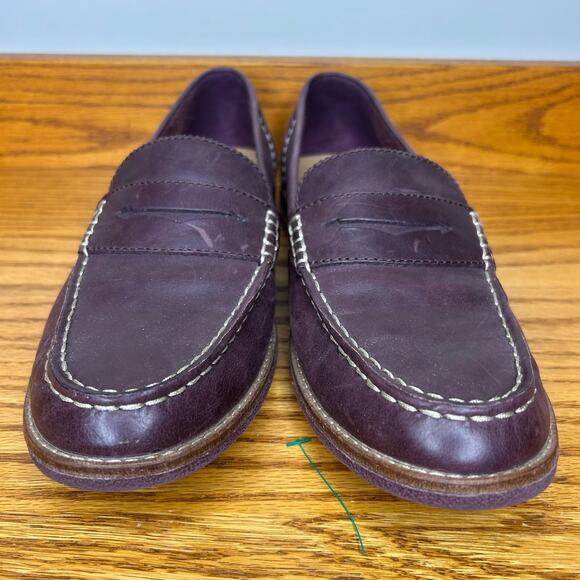 Sperry Women's Size 10 Seaport Penny Loafer Wine STS82359 - Picture 4 of 6